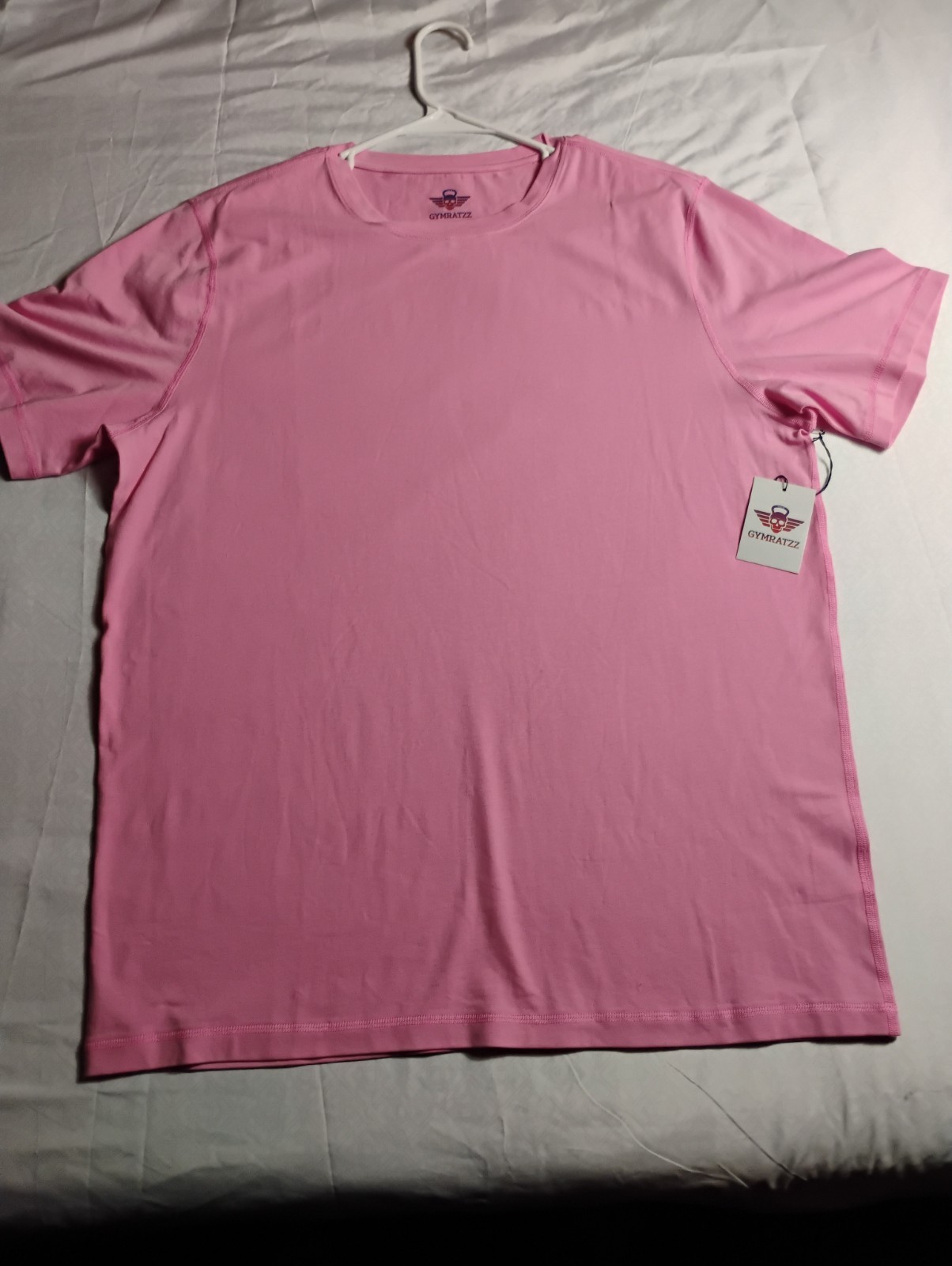 GYM RATZZ Pack 3 of  men’s sports t-shirts in pink, wine blue and light blue