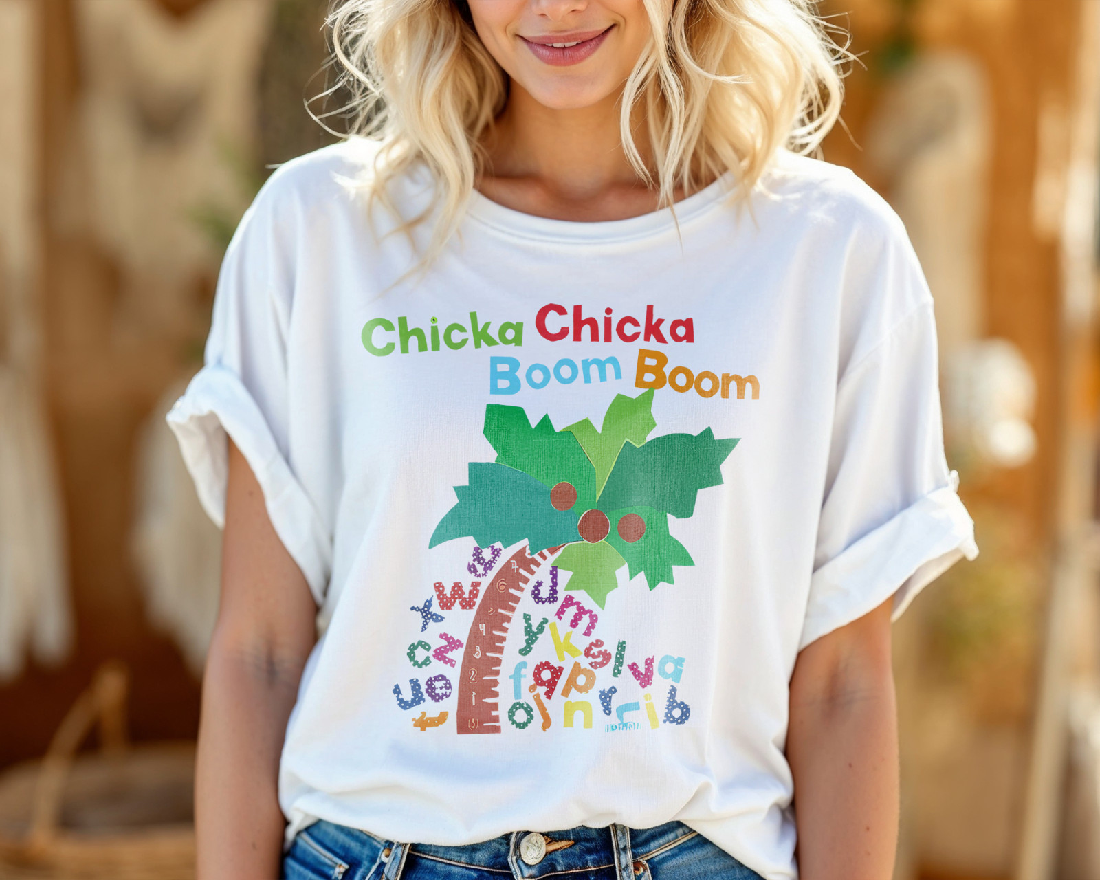 Chicka Chicka Boom Boom Shirt – Cute Alphabet Tree Teacher T-Shirt A458 gallery