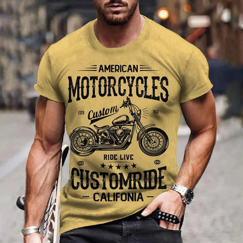 2025 Men's T-shirts 3d Retro Printed Short Sleeve Tops Vintage Oil T Shirt gallery