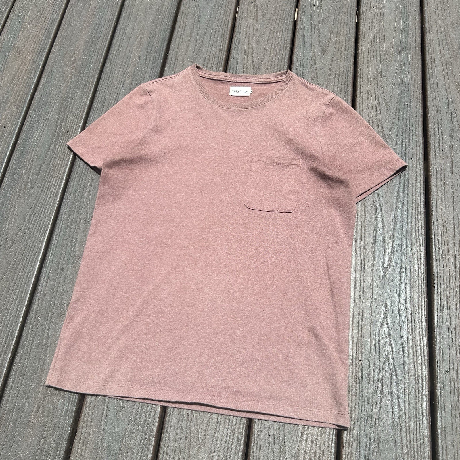 Taylor Stitch Organic Cotton The Slub Tee Short Sleeve Chest Pocket T-Shirt 40 gallery