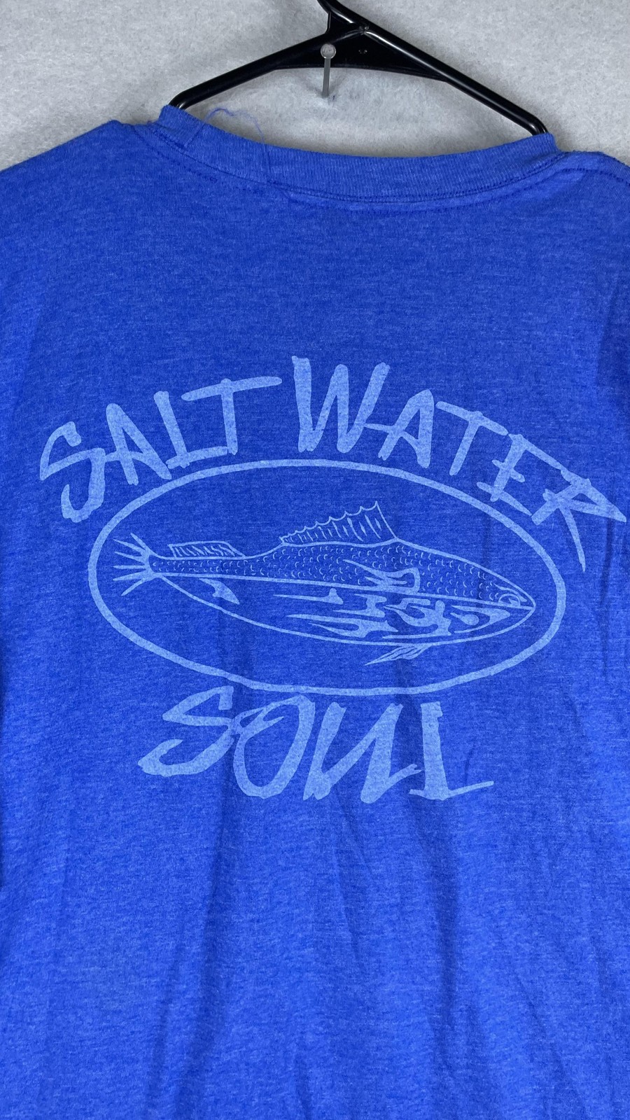 Salt Water Soul Shirt Mens Big 3XL Blue Fish Logo Graphic Tee T-Shirt Beach gallery