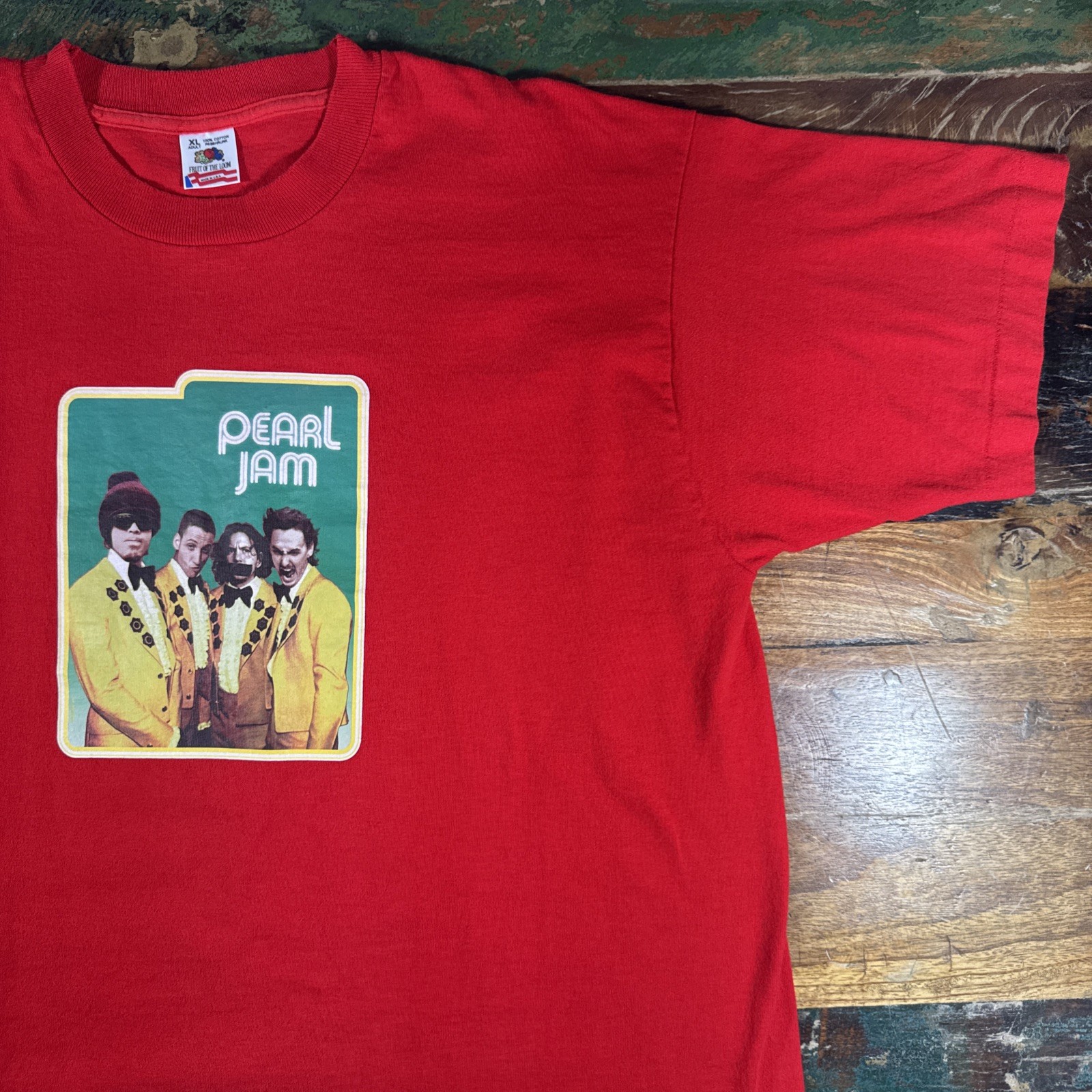 Vintage Pearl Jam Shirt Mens XL Spin Ten Club Band Tee Single Stitch gallery