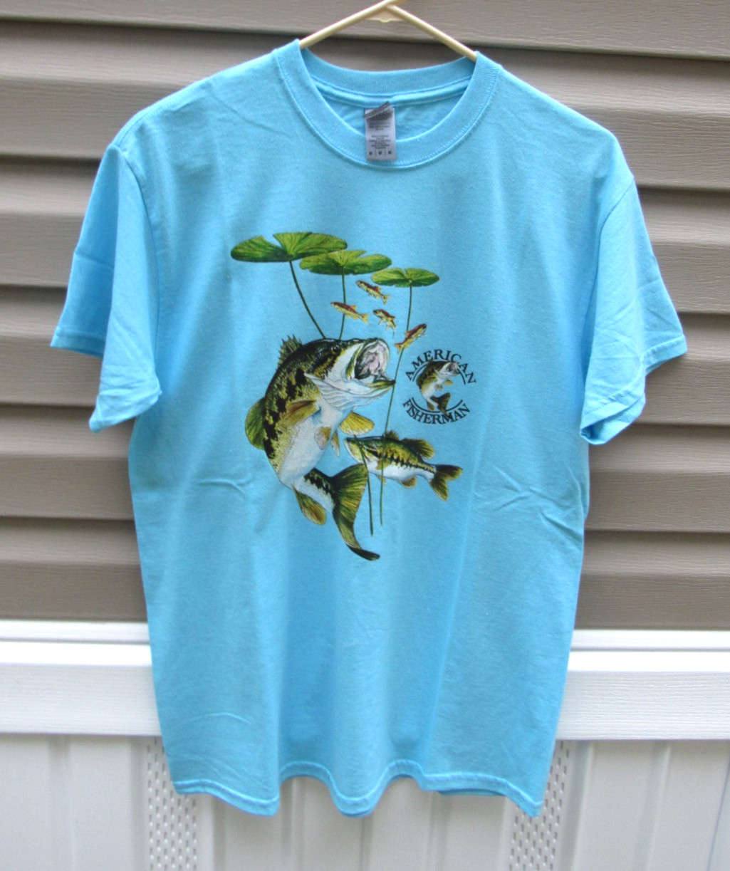 American Fisherman short sleeve bass blue T shirt - Medium gallery