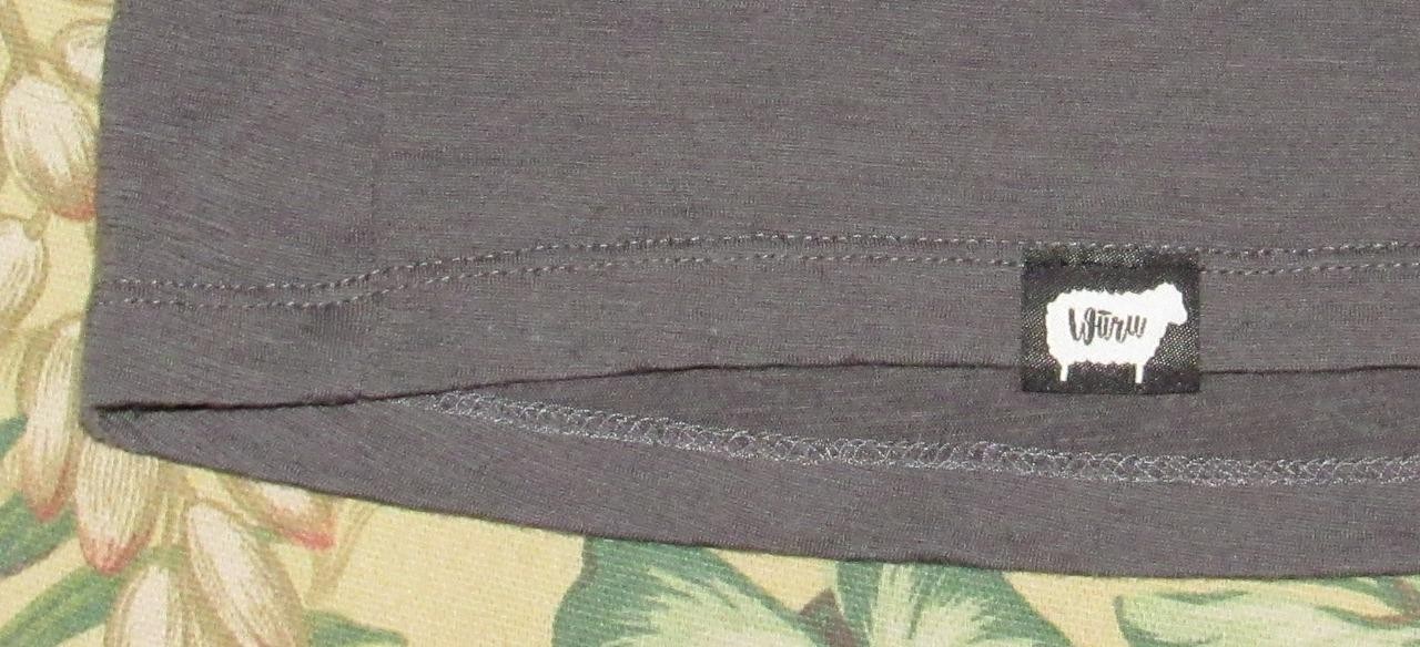 WURU Grey Merino Wool Blend Long Sleeve Base Layer T Shirt Medium gallery