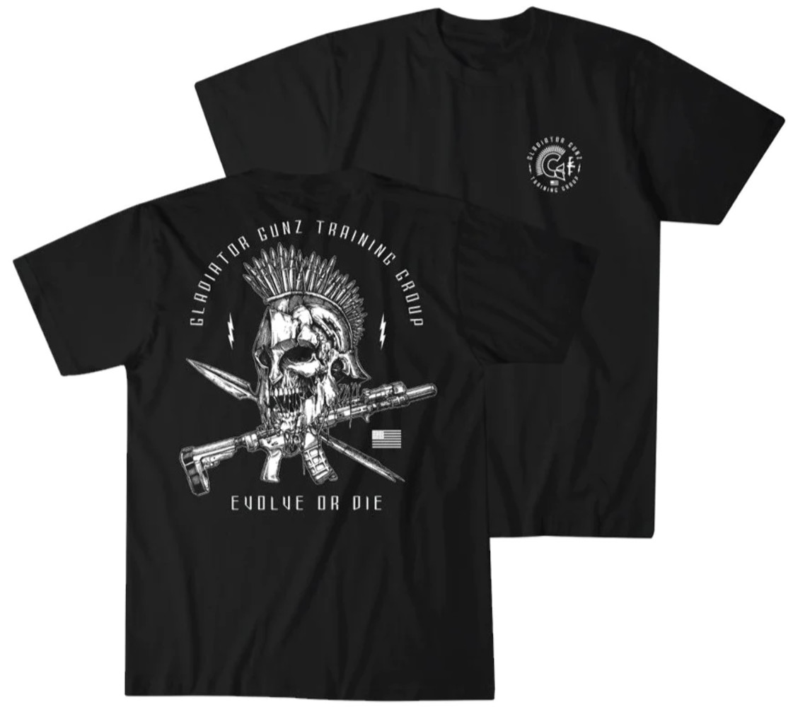Howitzer Style Men’s T-Shirt GLADIATOR GUNZ Military Grunt MFG Black S-4XL