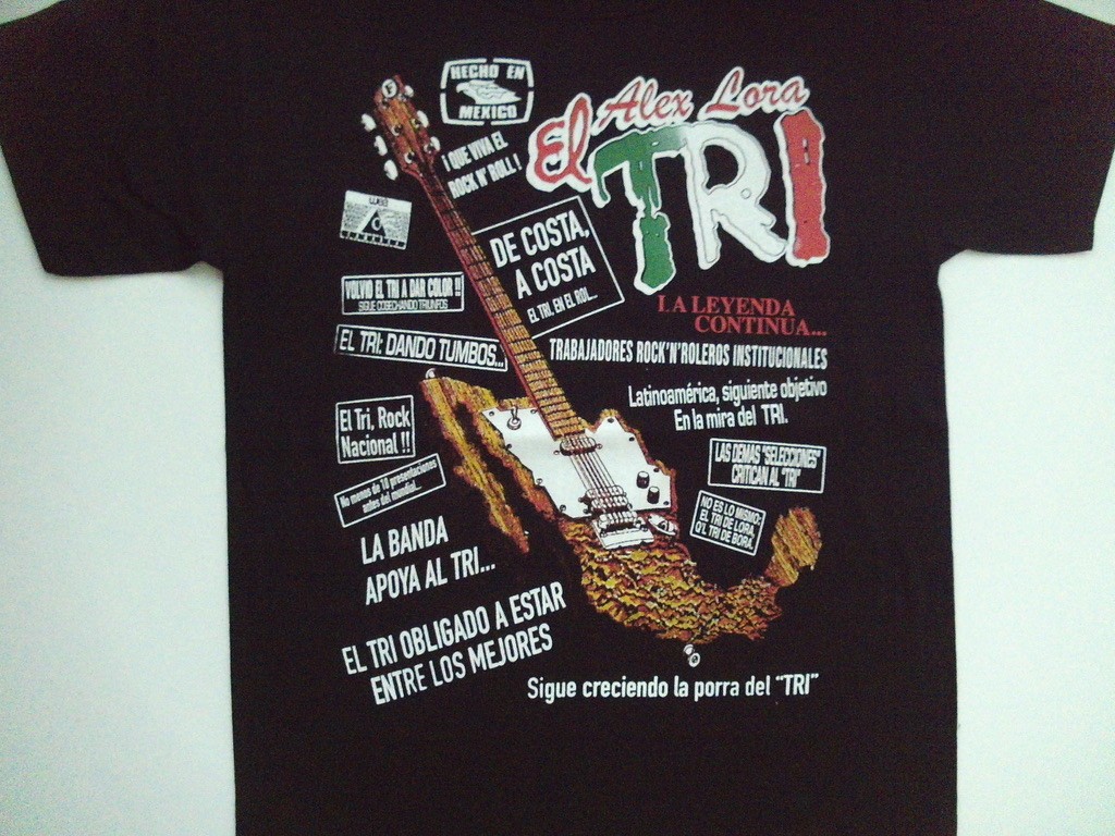ROCK URBANO SHIRT,HARAGAN INTERPUESTO BANDA BOSTIK LIRAN TRI CAIFANES MEXICO