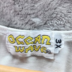 Ocean Wave Boracay Beach Philippines Tank Top White Graphic 3XL Vintage Style