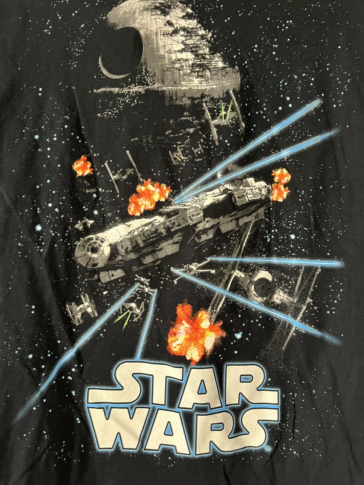 Star Wars Small (34/36) Glows In The Dark Men Black Colorful T-shirt gallery