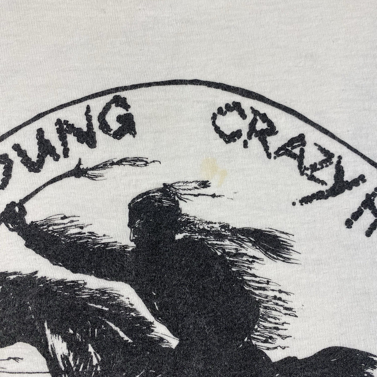 VTG 1991 Neil Young Crazy Horse Ragged Glory White Single Stitch Tour Shirt XL gallery