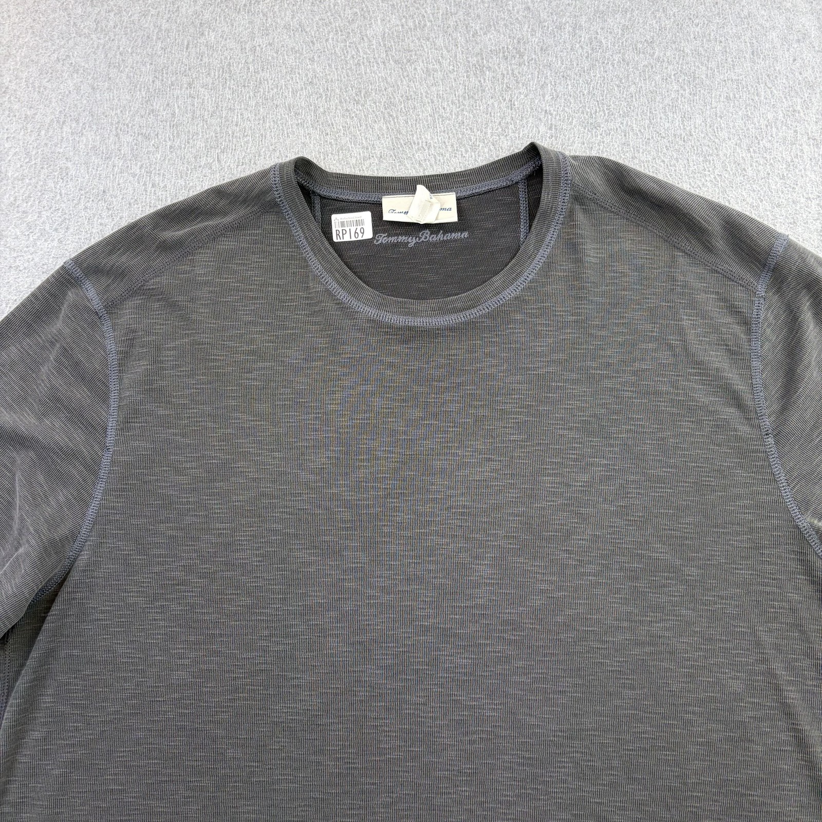 Tommy Bahama Shirt Mens 2XL Gray Reversible Short Sleeve Crewneck Casual Adult gallery