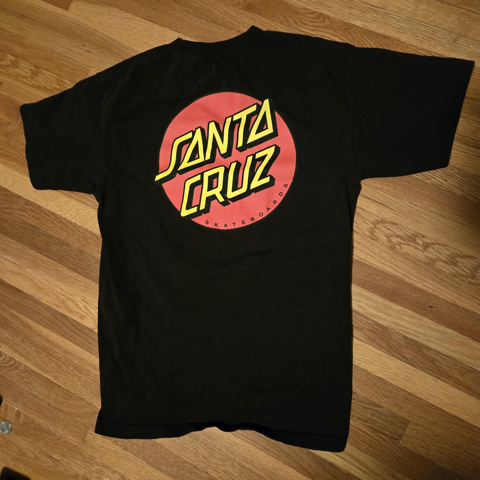 Santa Cruz Men's Black Graphic Logo Cotton Crew Neck Short Sleeve T-Shirt M gallery