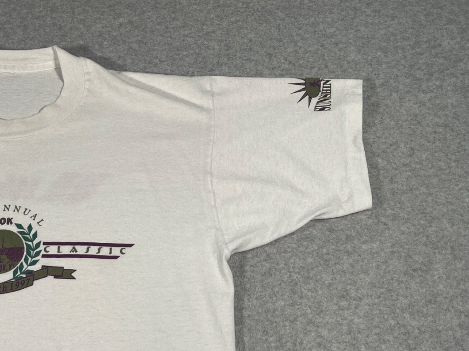 Vintage Kingston Classic Shirt Adult Medium White Single Stitch Mens 10k 1997 gallery