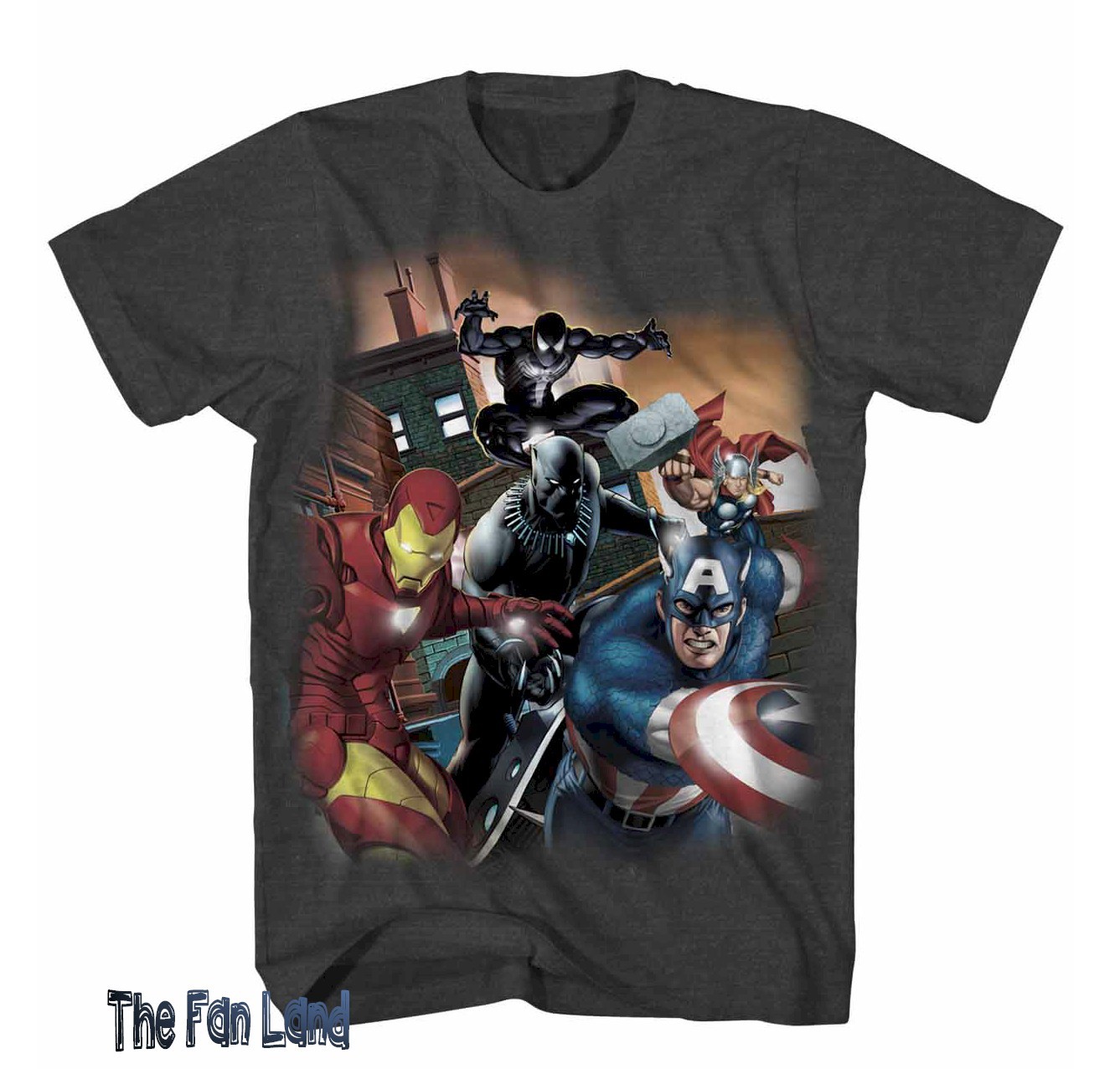 New Marvel X-Men Warriors Comic Book Squad Cast Vintage Mens T-Shirt gallery