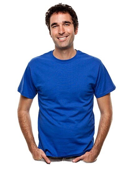 BLUE T SHIRT 2 PACK MEDIUM