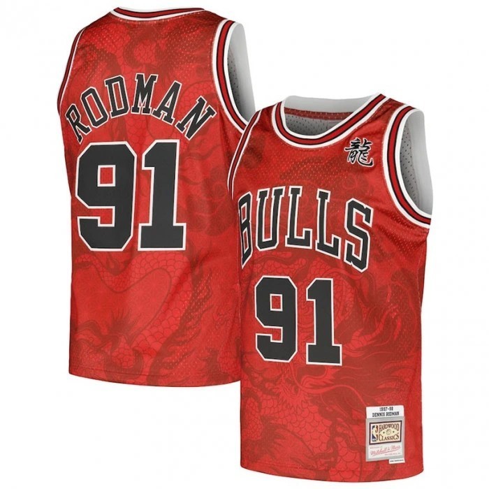 MITCHELL & NESS NBA ASIAN HERITAGE 6.0 FASHION SWINGMAN JERSEY CHICAGO BULLS