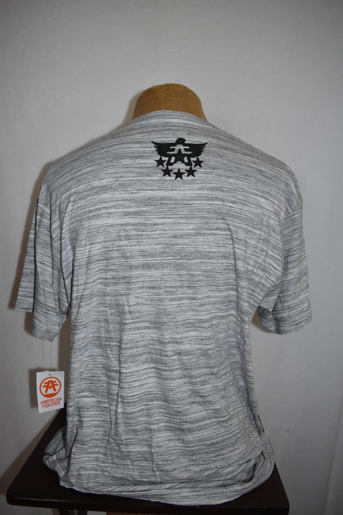 American Fighter Mens' Short Sleeve T-Shirt WhiteBlack FM12366 Size XL NWT gallery