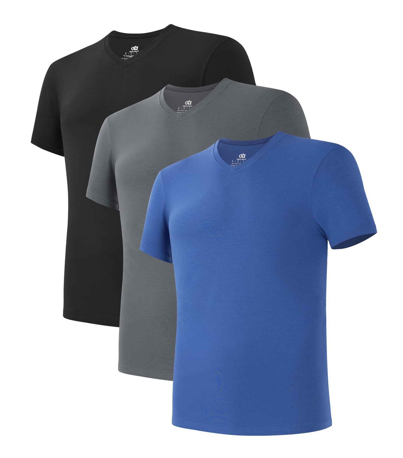 Men's Undershirts Combed Cotton T-Shirt Fit Soft Moisture-Wicking Undershirt ... gallery