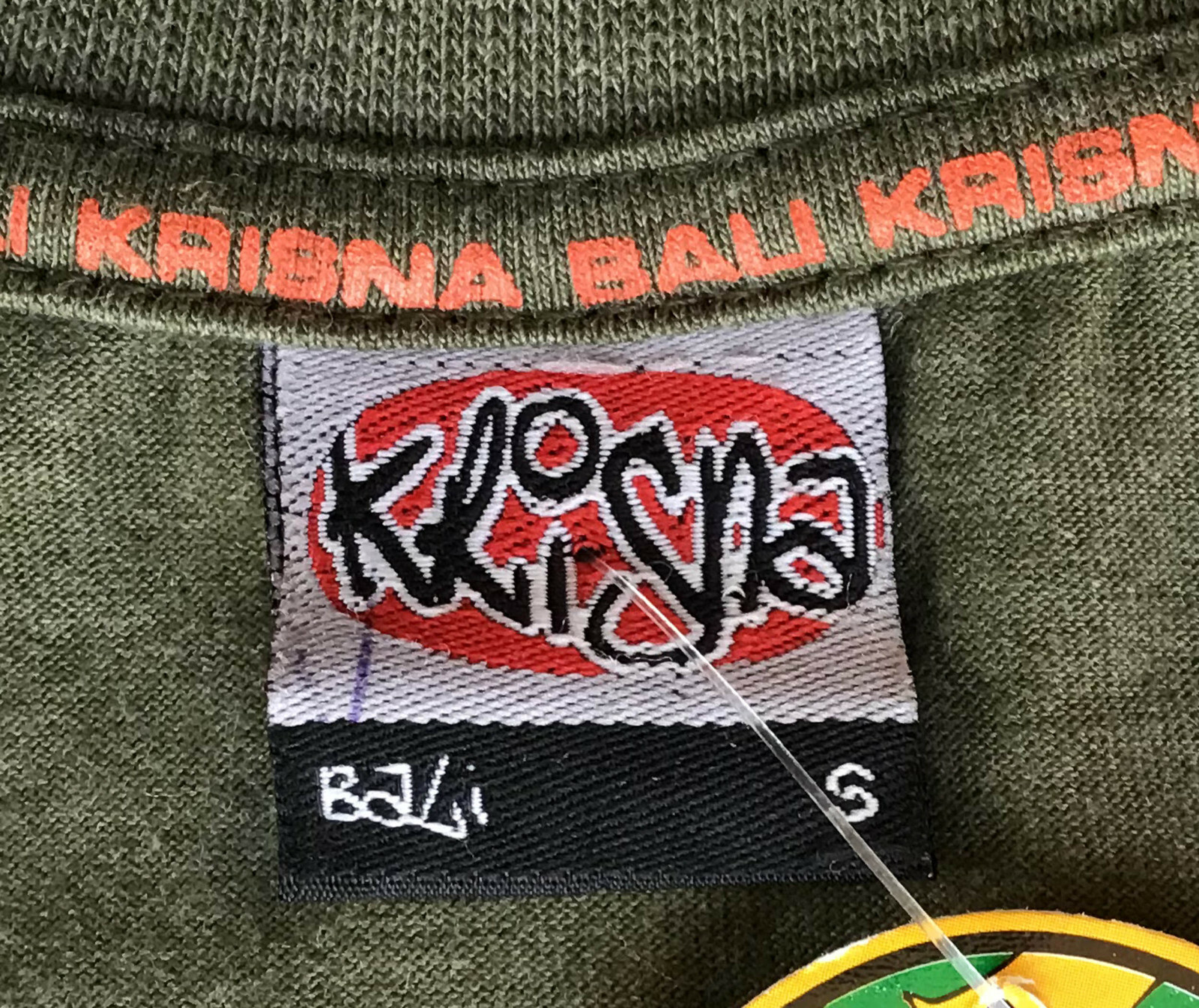 Krisna Bali The Jungle Surf Kuta-Bali T-Shirt, Green , Size Small, New w/ tags gallery