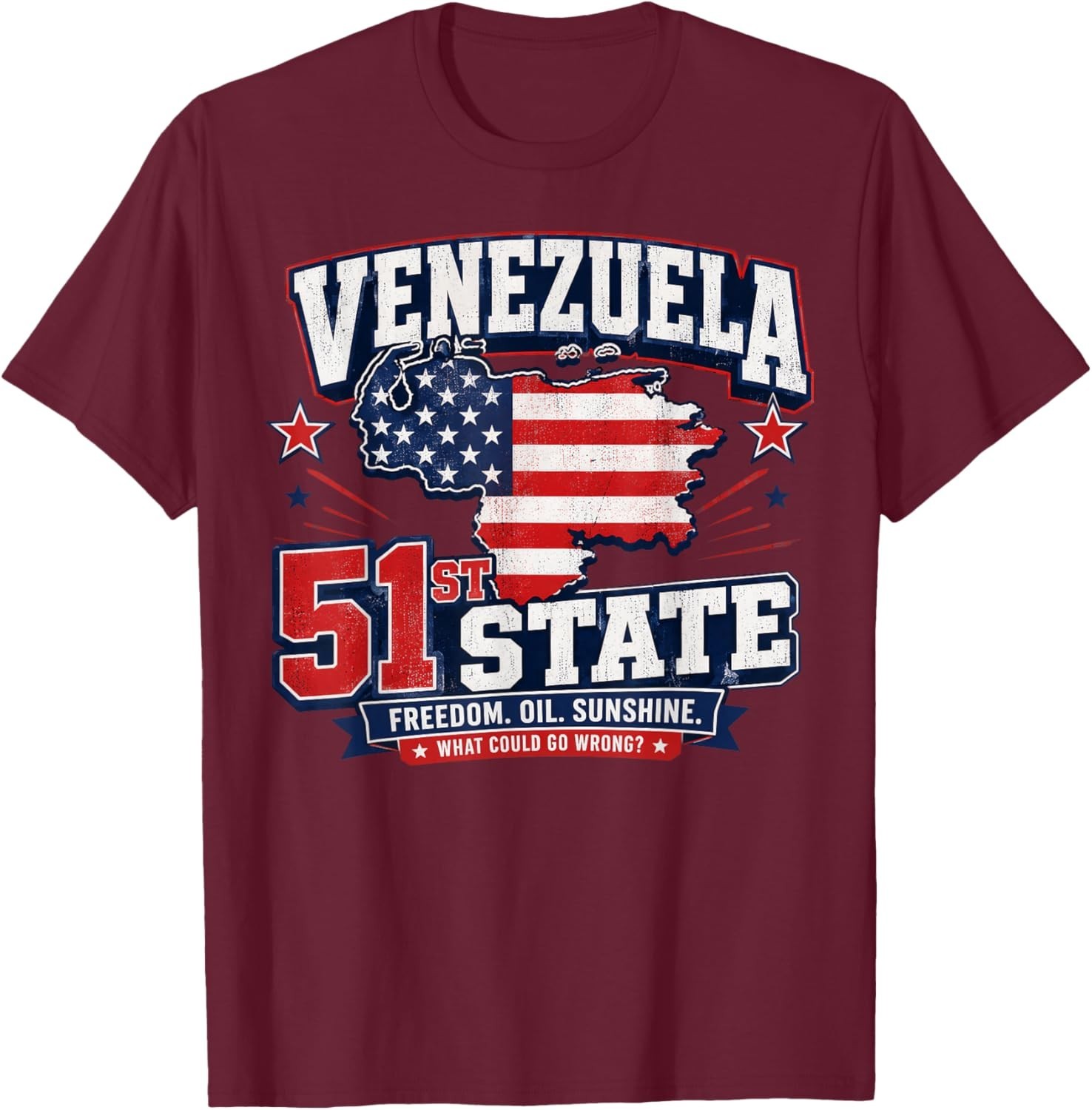 Venezuela 51st State Funny Patriotic Parody T-Shirt gallery