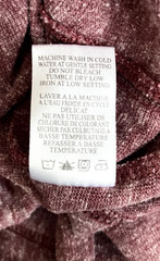 BURNSIDE,Men’s Long Sleeve Hooded Top, Size Medium Shirt Pink long sleeve