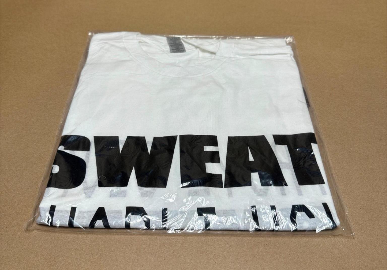 NEW Authentic Charli XCX & Troye Sivan "Sweat" Tour Reversible Tee Shirt White gallery