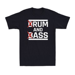 Drum And Bass, Rum And Ass Funny Saying Sarcastic Quote Men’s Cotton T-Shirt