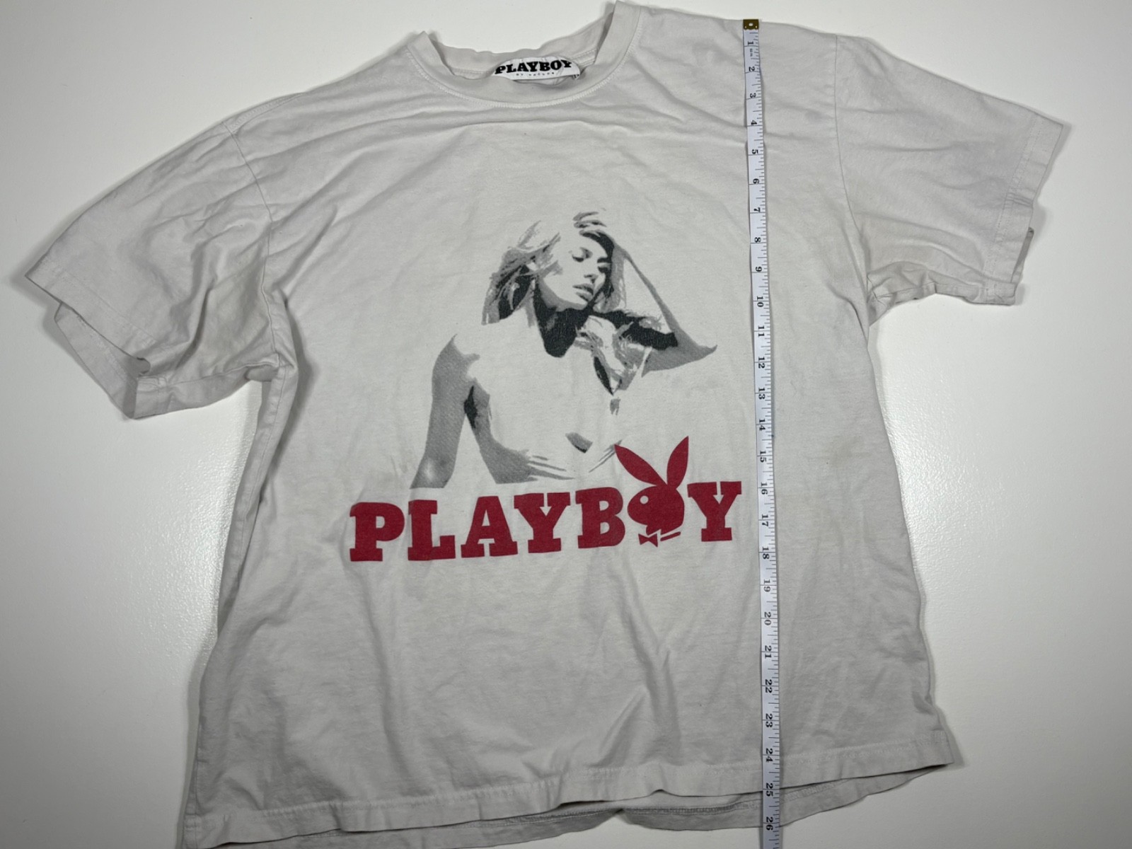 Playboy T Shirt Men No Tag White Graphic Streetwear Casual Retro Iconic gallery