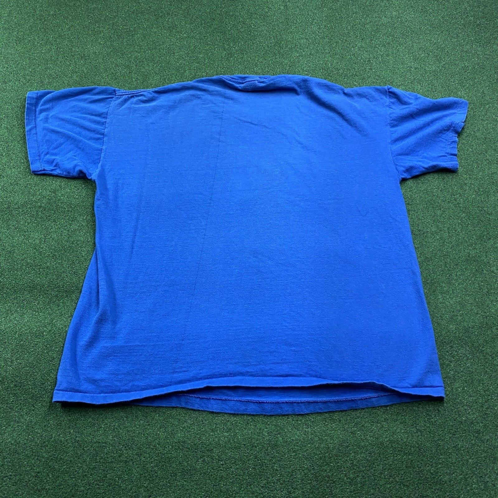 Vintage Don’t Work Be Happy Shirt Mens XL Blue 80S 90S Party Animal Tee USA gallery