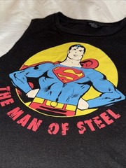 Superman Small Multicolor Polyester/Rayon Sleeveless Tank Top