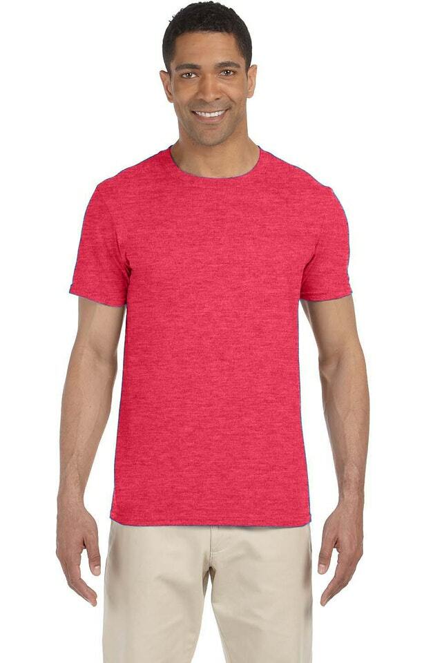 Gildan Adult Unisex Softstyle 4.5 oz. T-Shirt G640 Large gallery