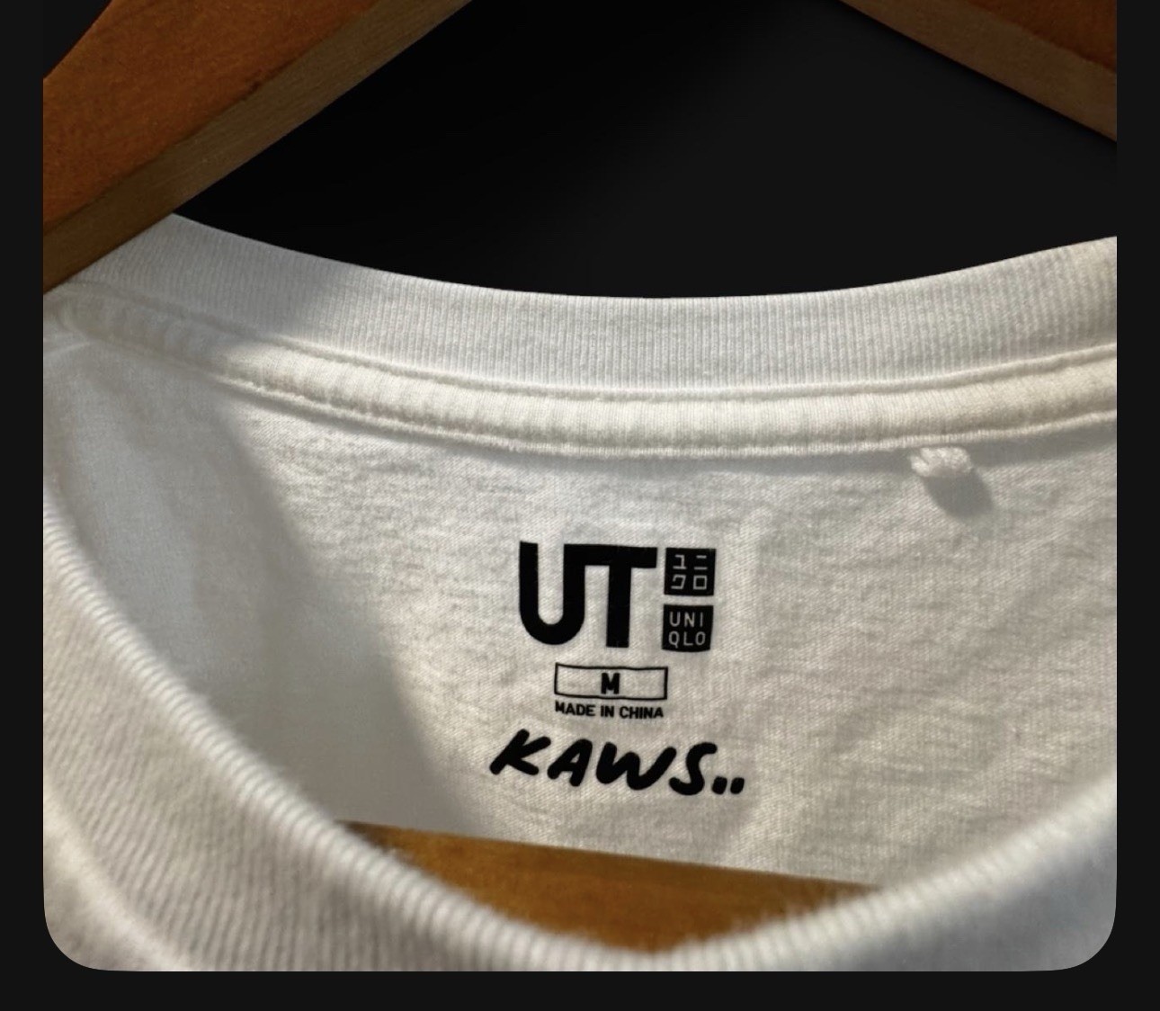 Uniqlo UT KAWS x Uniqlo Men’s White M Pink BFF Graphic Logo Crew Tee gallery
