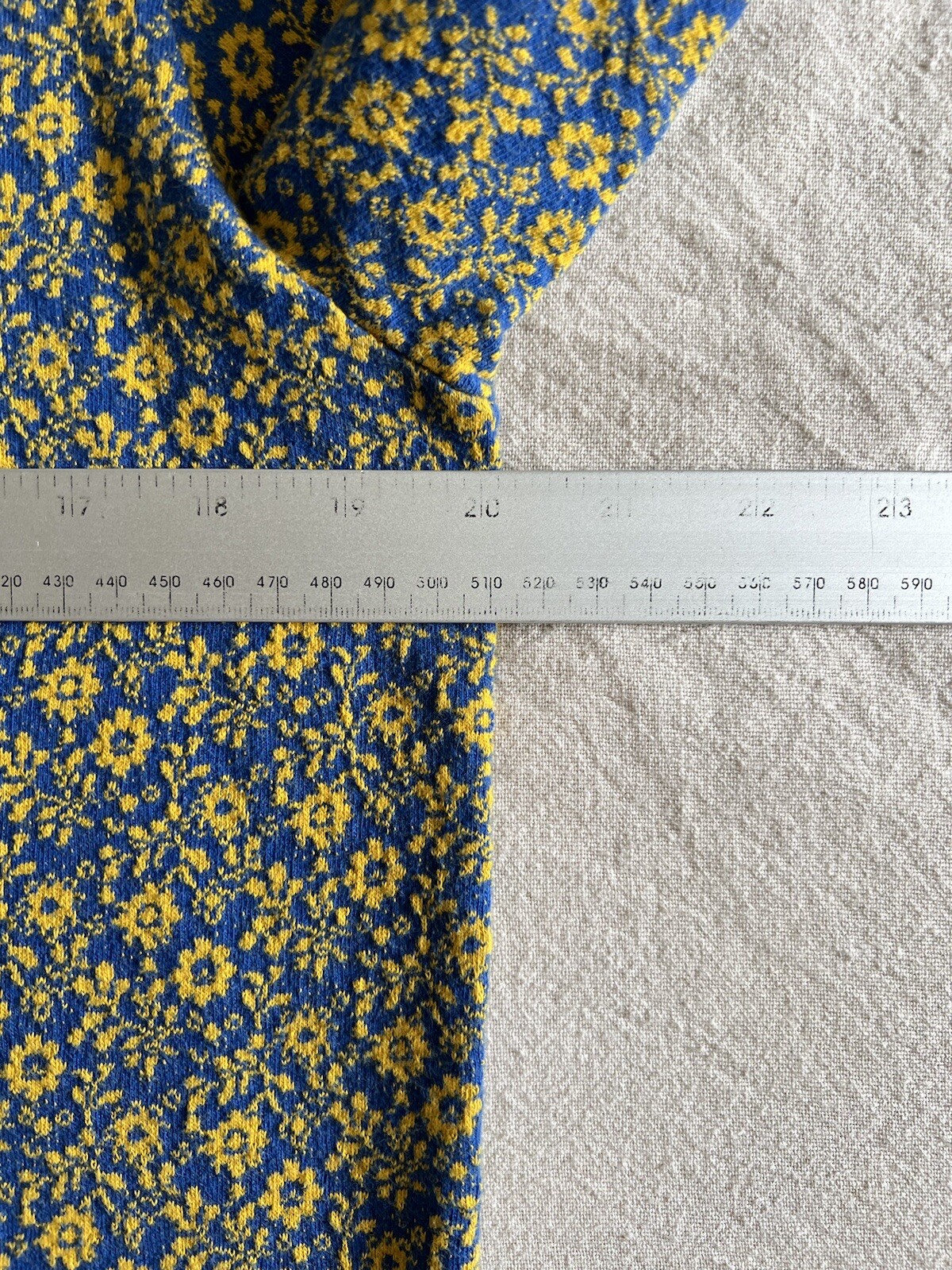 LVC T-Shirt M 1960’s Levi’s Knitted Jacquard Floral Raised Pattern Single Stitch gallery