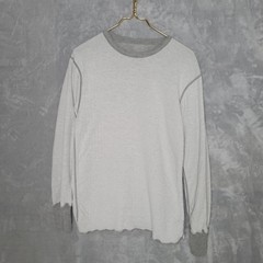 Gray Long Sleeve Crew Neck Shirt Size M Base Layer Insulated Outdoor Hiking Warm