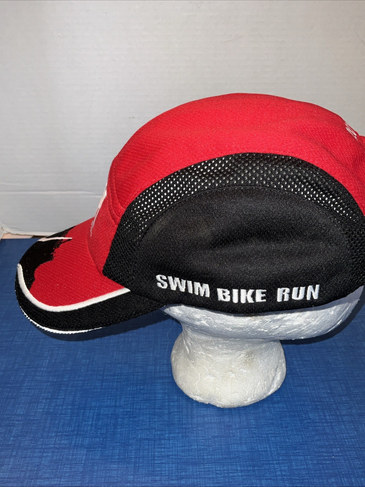 Escape Alcatraz Swim Triathlon Swim Bike Run StrapBack Hat Prison Lighthouse gallery