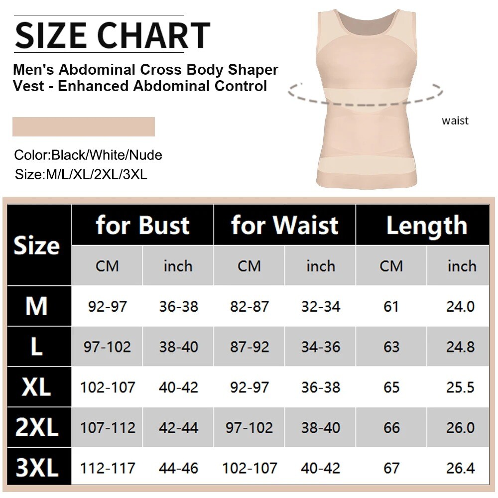 Men Slimming Body Shaper Tank Top Abdomen Gynomastica Compression Vest Shirt gallery