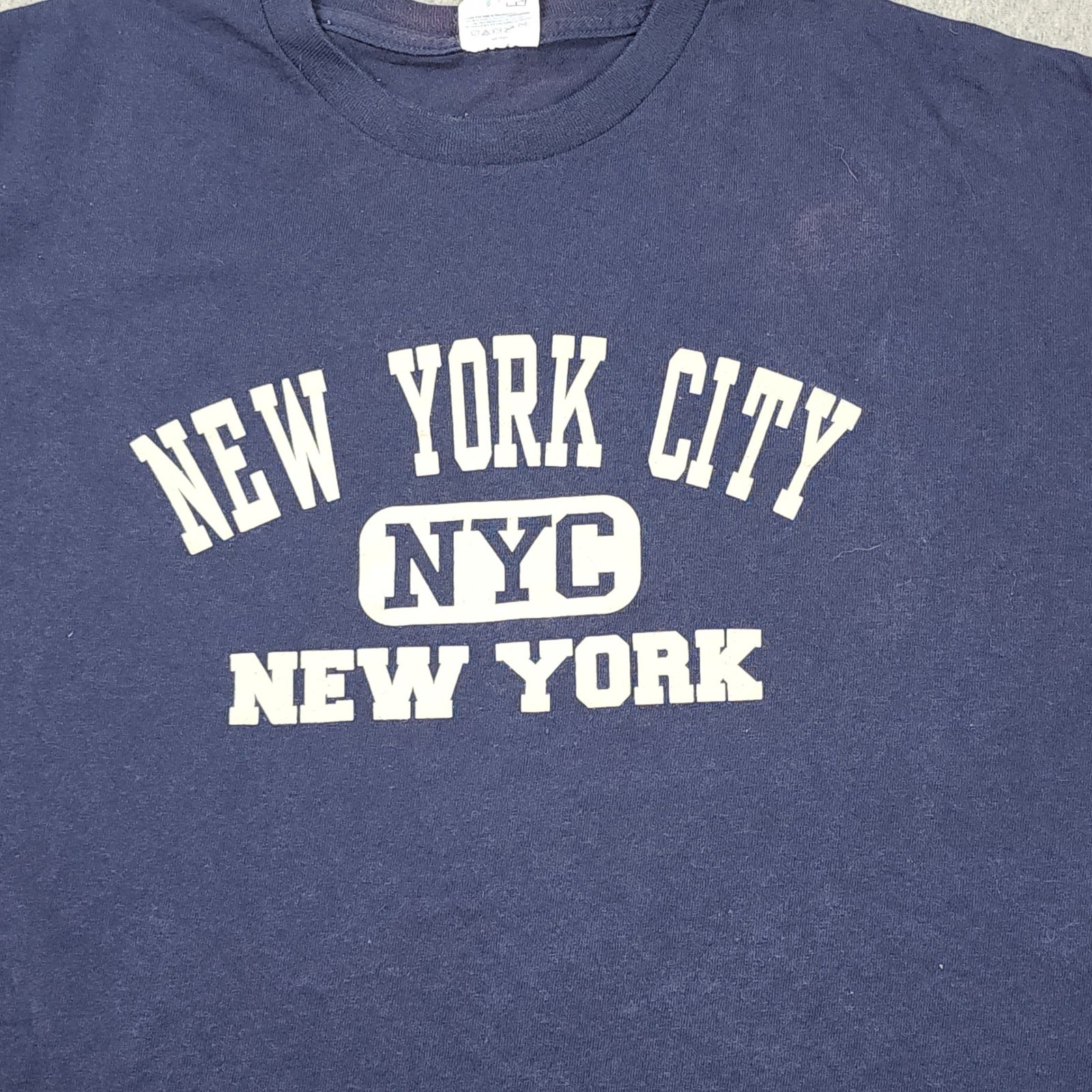 Delta Pro Weight NYC T-Shirt Mens XL Navy Blue Good Graphic New York City Tee gallery
