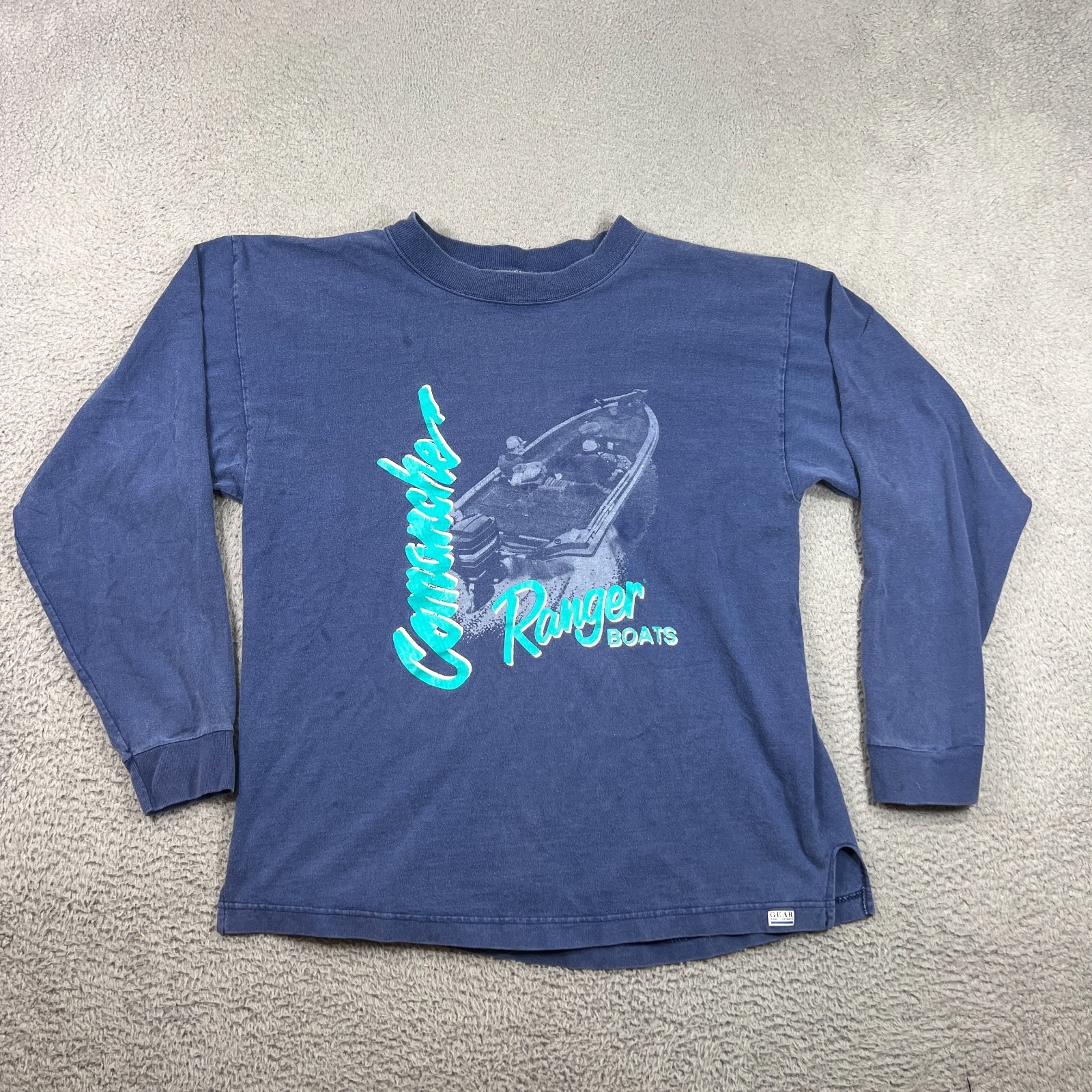 Vtg Ranger Boats Shirt Large Largemouth Bass Medium Long Sleeve Fishing Outdoor gallery