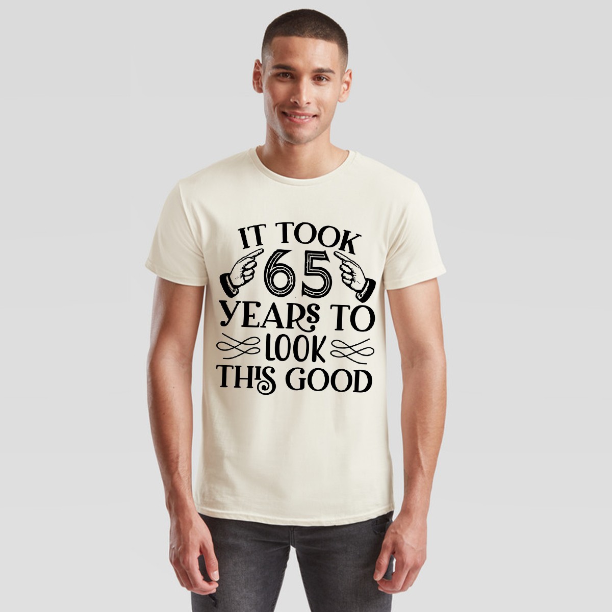 Custom 65th Birthday T-Shirt Men It Took 65 Years to Look This Good Party Gift gallery