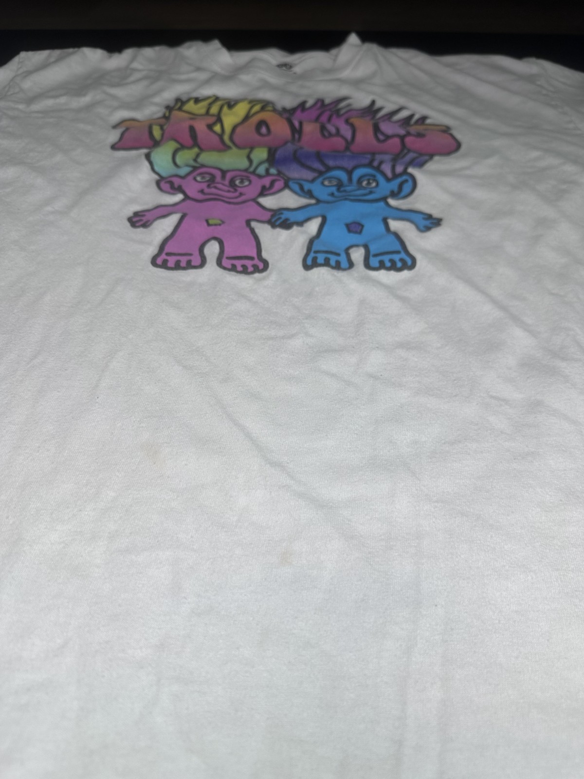 Good Luck Trolls 60th Anniversary White T-Shirt Men's X-Large DreamWorks gallery
