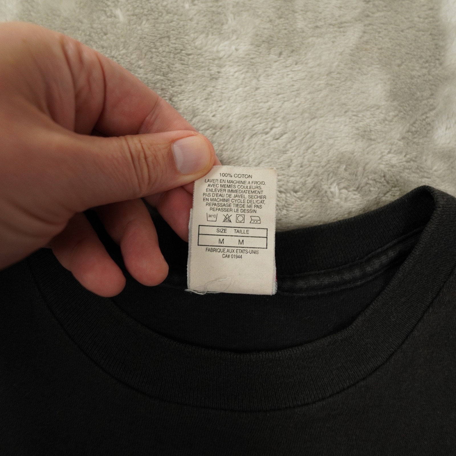 Nike Vintage 80s 90s Single Stitch T Shirt Men's Medium Black Logo Swoosh USA gallery