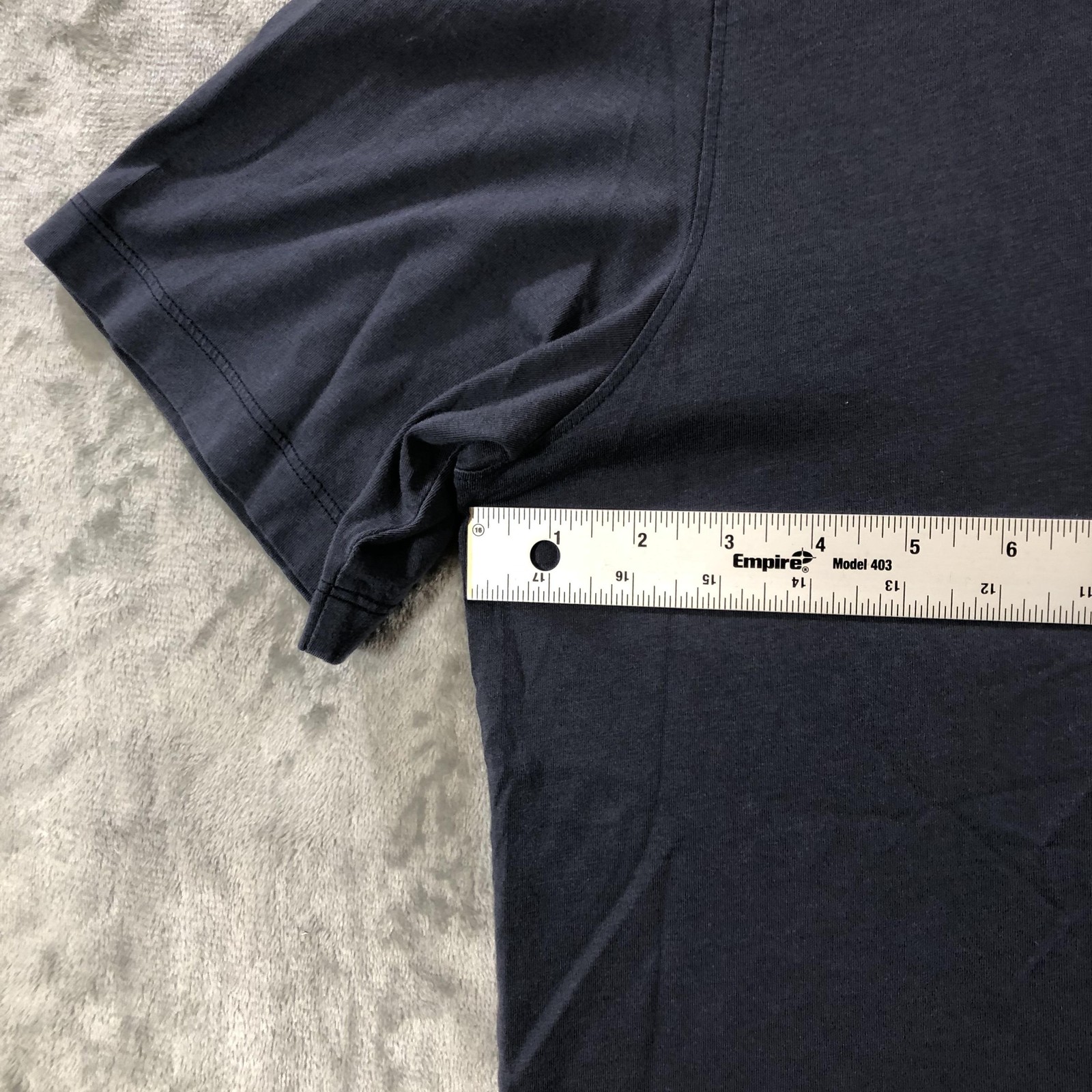 Left Coast Tee Shirt Mens XL Blue Pima Cotton Soft Crew Neck Solid Tee gallery
