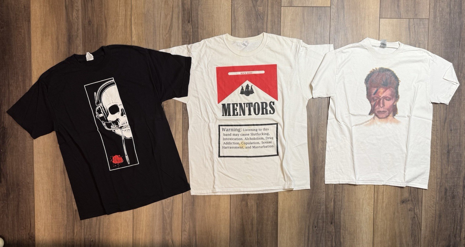 Lot Of 6 Different Graphic Band Tee Shirt All Sizes Below In Description gallery