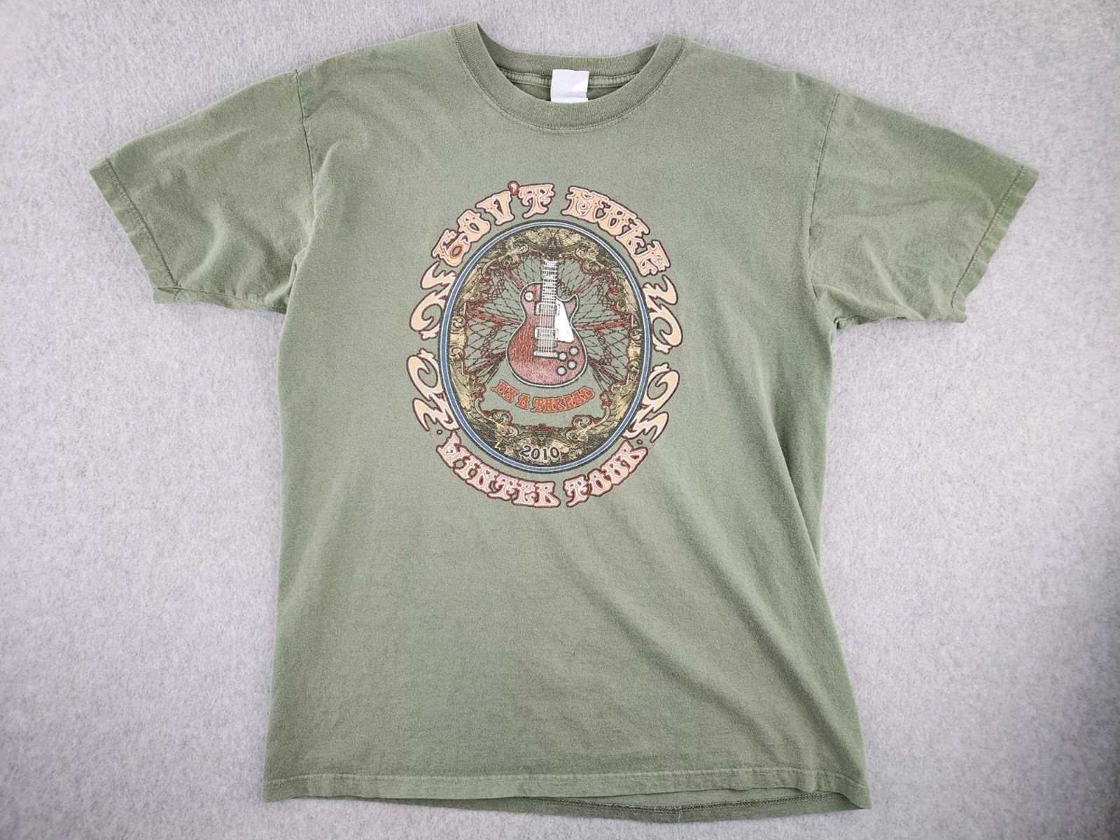Gov't Mule Tour 2010 Concert T-shirt Guitar Government Rock Winter Size Medium gallery
