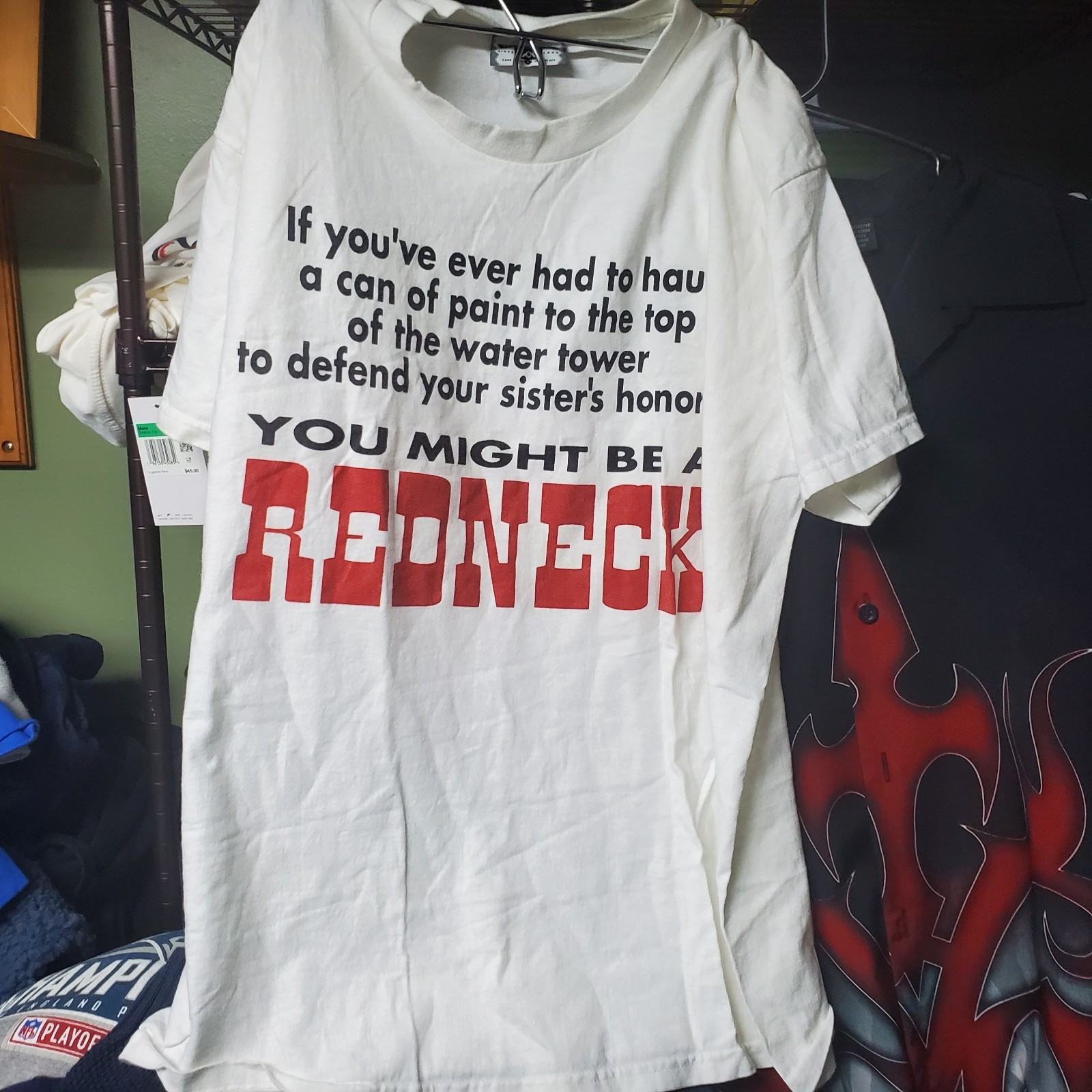 Vintage 90s Lee Sports You Might Be A Redneck Large Quote Graphic Shirt Large gallery