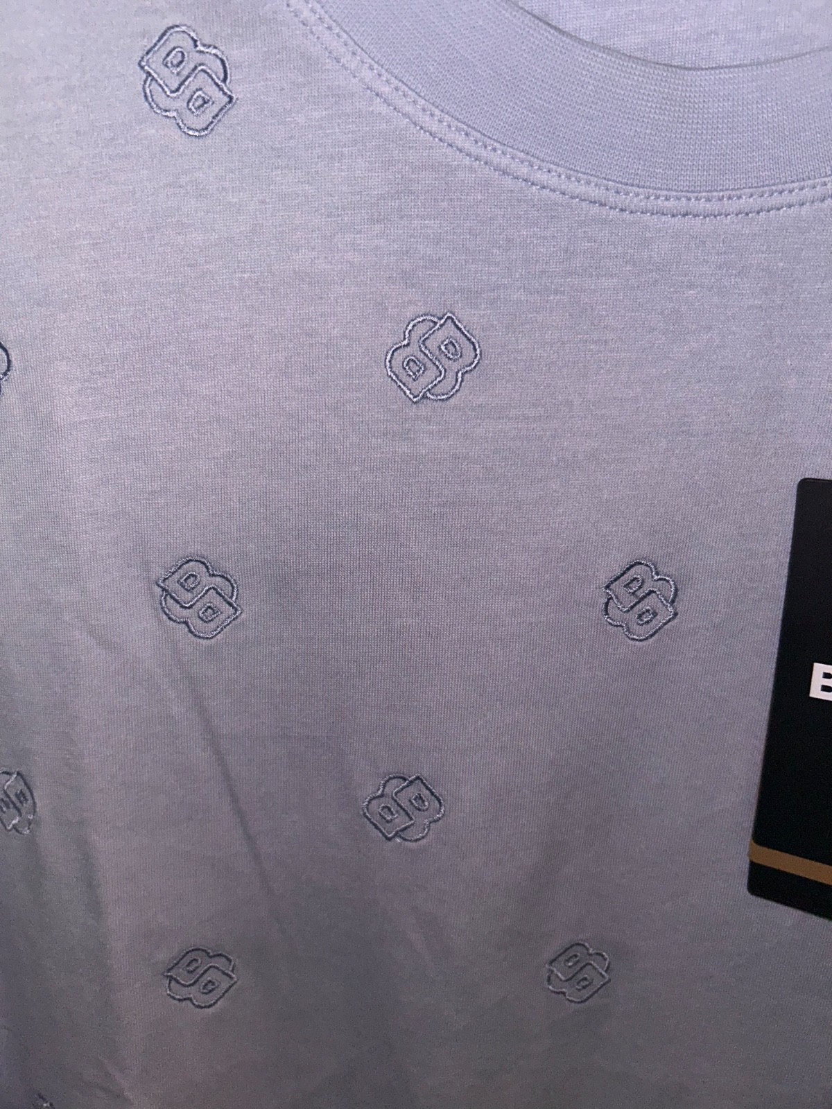 NWT's Hugo Boss Tames Pastel Blue Embroidered T-shirt 3XT 3XLT Tall Retail $178 gallery