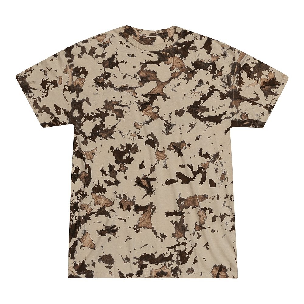 Multi-Color Tie Dye Iced T-Shirts, Adults Short Sleeve Cotton Colortone gallery