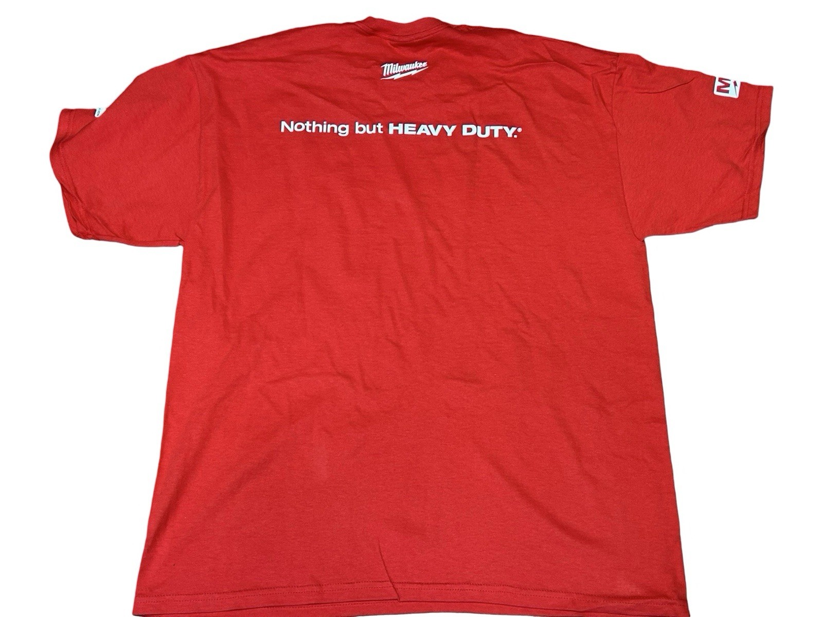 Milwaukee Tools Nothing But Heavy Duty Red T-Shirt Short Sleeve M12 18 NEW XL gallery