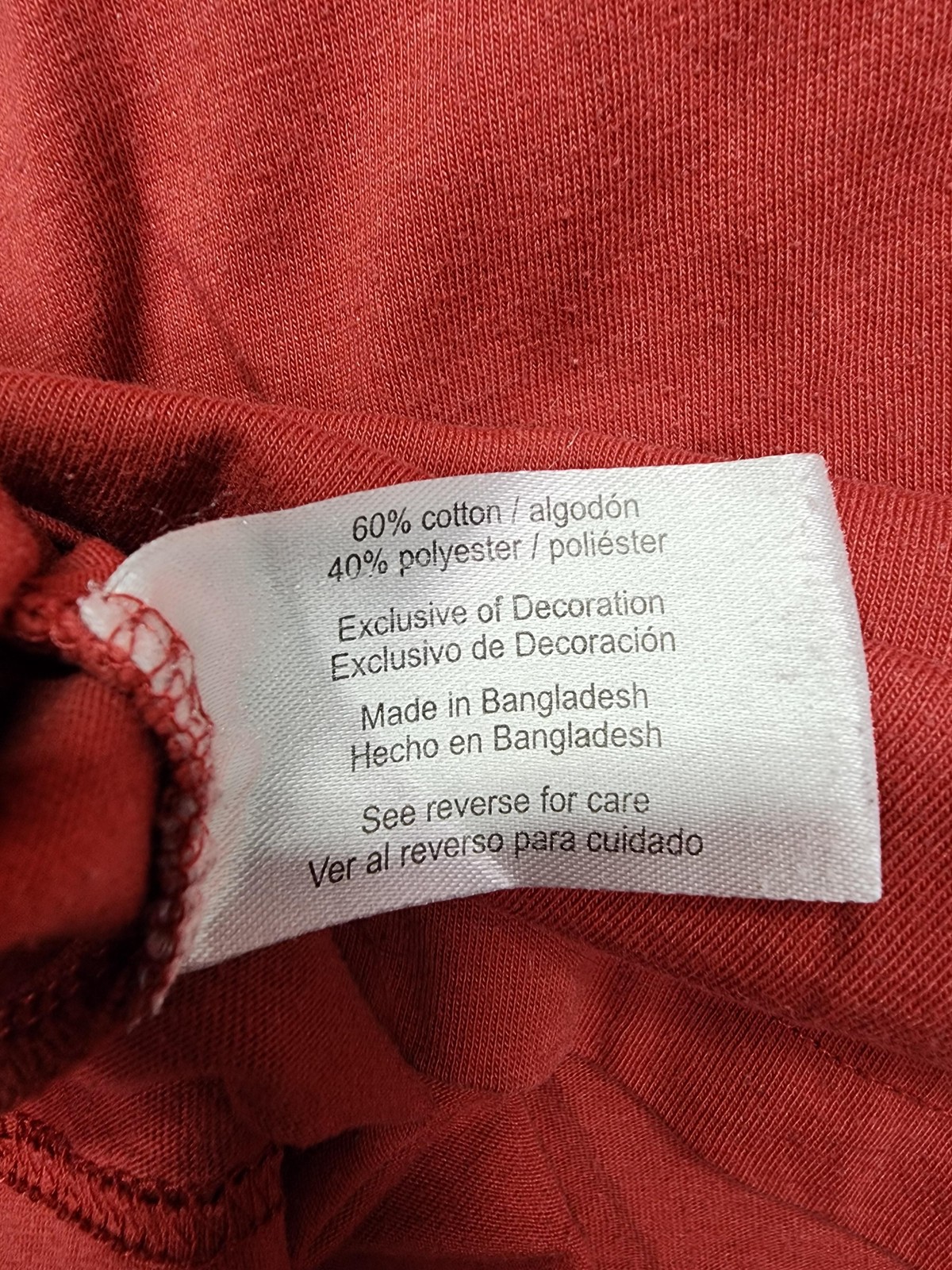 Eddie Bauer Shirt Mens Large Red Solid Tagless Logo Crewneck Tee Cotton Blend gallery