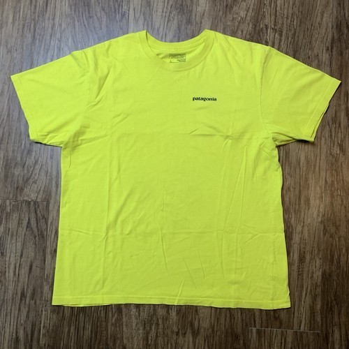 Patagonia T Shirt Size Large Regular Fit Yellow Short Sleeve Responsibilitee gallery