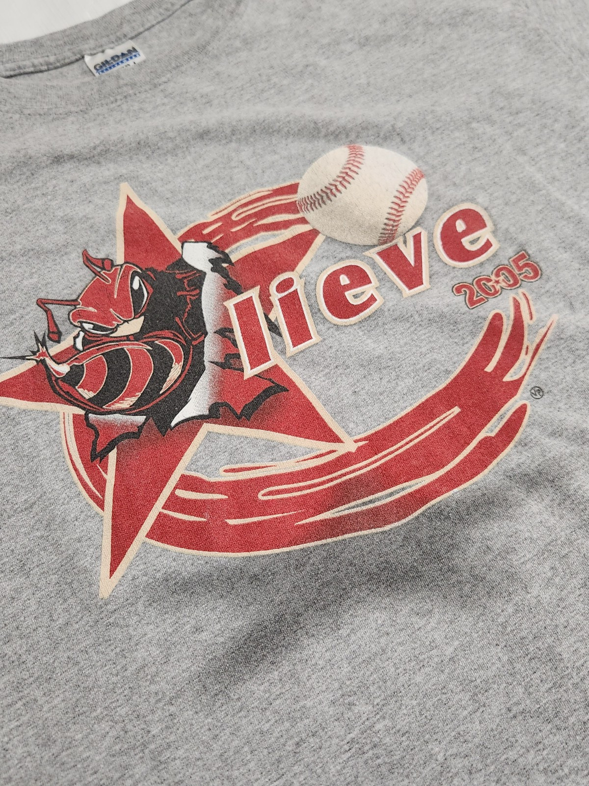 Vintage Houston Astros Y2K 2005 Playoffs Believe Killer Bee's T-Shirt Size L gallery